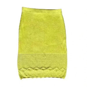 House of Harlow 1960 Yellow Kint Midi Skirt